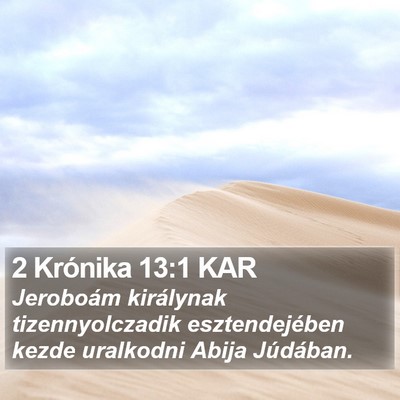 2 Krónika 13:1 KAR Bible Verse Image