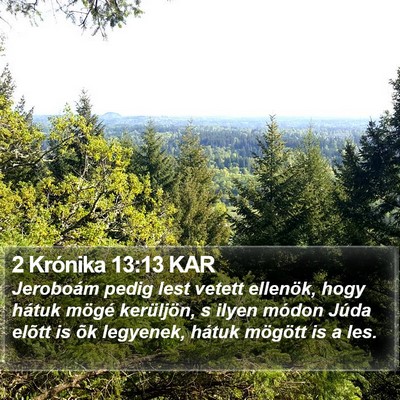 2 Krónika 13:13 KAR Bible Verse Image
