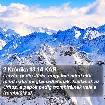 2 Krónika 13:14 KAR Bible Verse Image