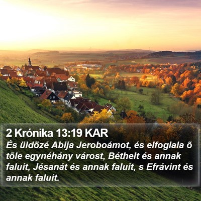 2 Krónika 13:19 KAR Bible Verse Image