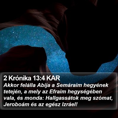 2 Krónika 13:4 KAR Bible Verse Image