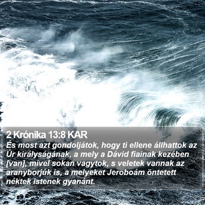 2 Krónika 13:8 KAR Bible Verse Image