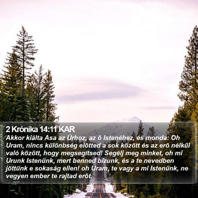 2 Krónika 14:11 KAR Bible Verse Image