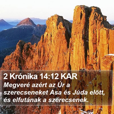 2 Krónika 14:12 KAR Bible Verse Image