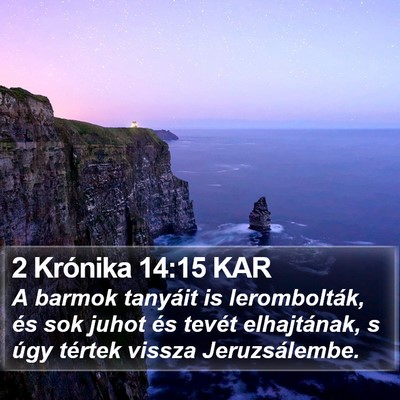 2 Krónika 14:15 KAR Bible Verse Image