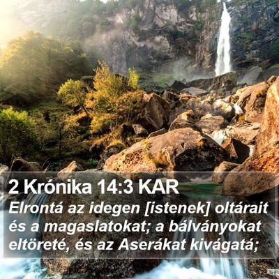 2 Krónika 14:3 KAR Bible Verse Image