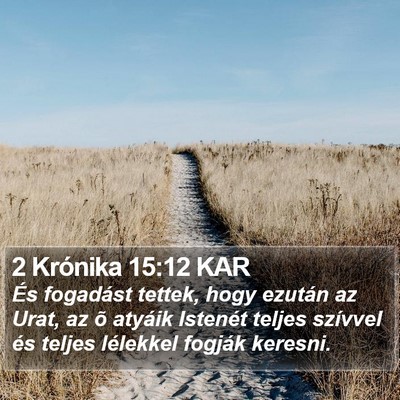 2 Krónika 15:12 KAR Bible Verse Image