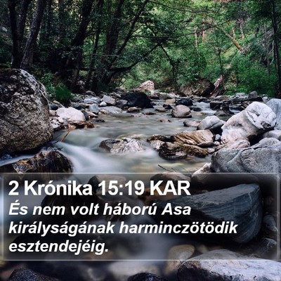 2 Krónika 15:19 KAR Bible Verse Image