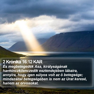 2 Krónika 16:12 KAR Bible Verse Image