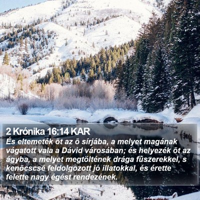 2 Krónika 16:14 KAR Bible Verse Image