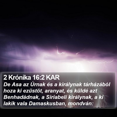 2 Krónika 16:2 KAR Bible Verse Image