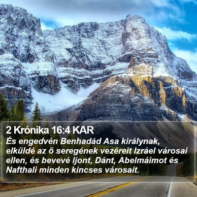 2 Krónika 16:4 KAR Bible Verse Image
