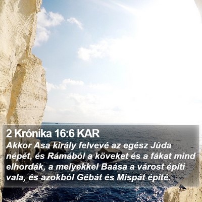 2 Krónika 16:6 KAR Bible Verse Image