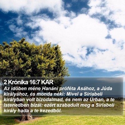 2 Krónika 16:7 KAR Bible Verse Image