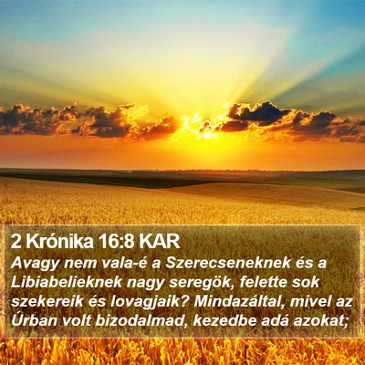 2 Krónika 16:8 KAR Bible Verse Image