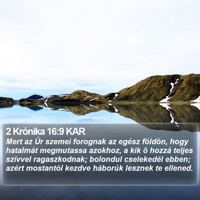 2 Krónika 16:9 KAR Bible Verse Image