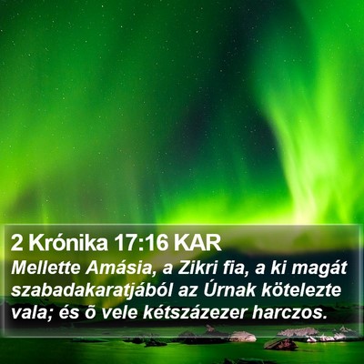 2 Krónika 17:16 KAR Bible Verse Image
