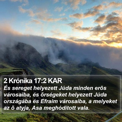 2 Krónika 17:2 KAR Bible Verse Image
