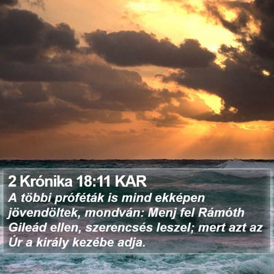 2 Krónika 18:11 KAR Bible Verse Image