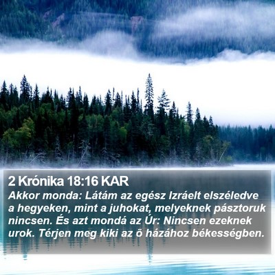 2 Krónika 18:16 KAR Bible Verse Image