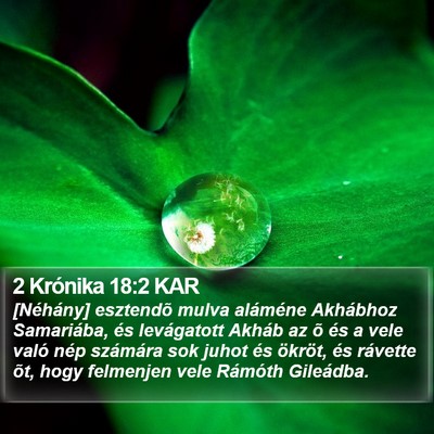 2 Krónika 18:2 KAR Bible Verse Image