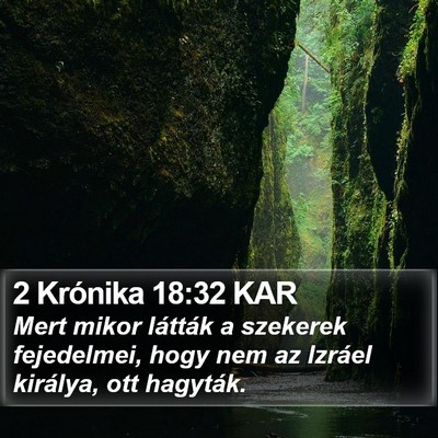 2 Krónika 18:32 KAR Bible Verse Image