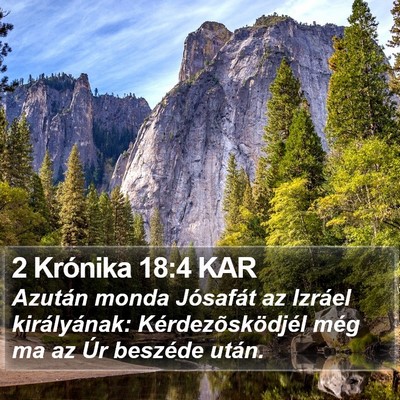 2 Krónika 18:4 KAR Bible Verse Image