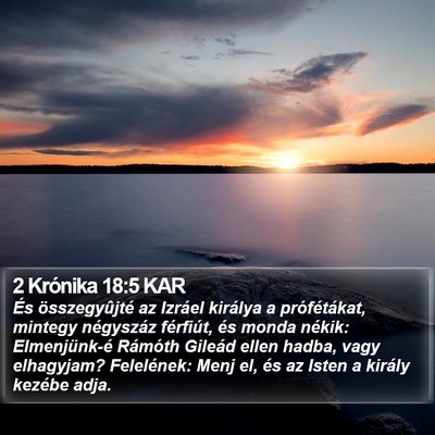 2 Krónika 18:5 KAR Bible Verse Image