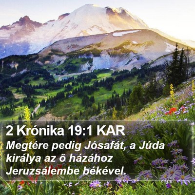 2 Krónika 19:1 KAR Bible Verse Image
