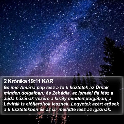 2 Krónika 19:11 KAR Bible Verse Image
