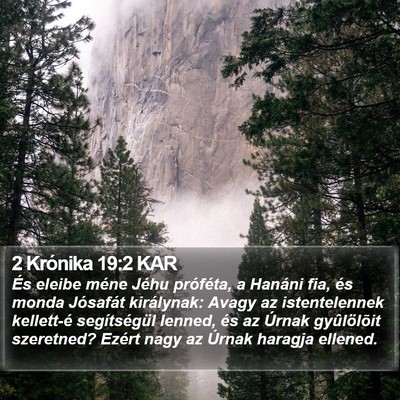 2 Krónika 19:2 KAR Bible Verse Image