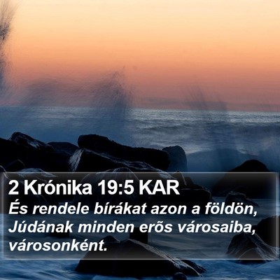 2 Krónika 19:5 KAR Bible Verse Image