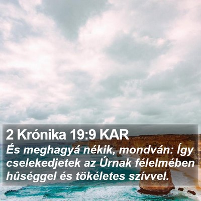 2 Krónika 19:9 KAR Bible Verse Image