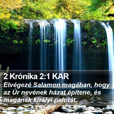 2 Krónika 2:1 KAR Bible Verse Image