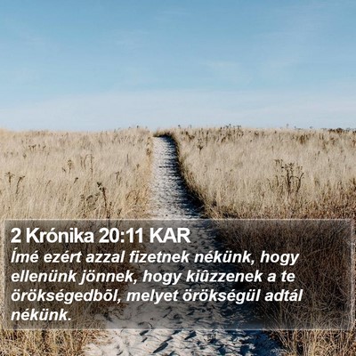 2 Krónika 20:11 KAR Bible Verse Image