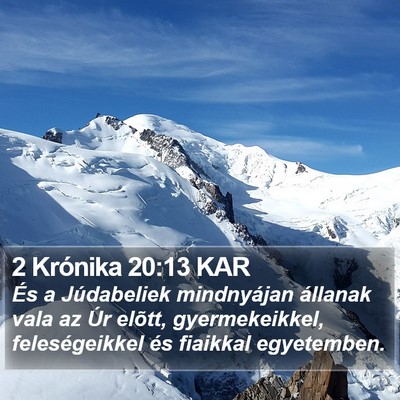 2 Krónika 20:13 KAR Bible Verse Image