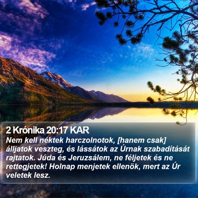 2 Krónika 20:17 KAR Bible Verse Image