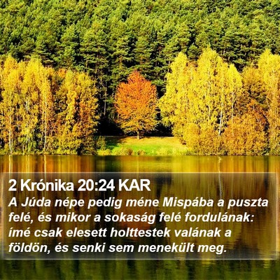2 Krónika 20:24 KAR Bible Verse Image