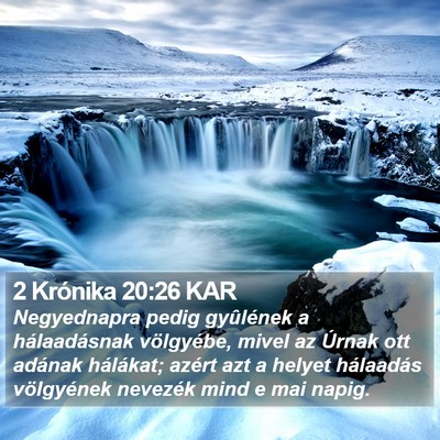 2 Krónika 20:26 KAR Bible Verse Image