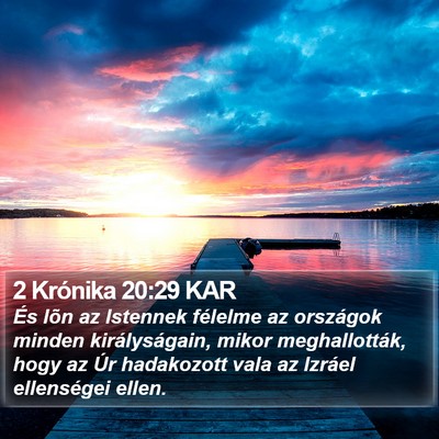 2 Krónika 20:29 KAR Bible Verse Image