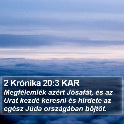 2 Krónika 20:3 KAR Bible Verse Image