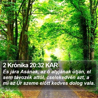 2 Krónika 20:32 KAR Bible Verse Image