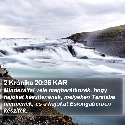 2 Krónika 20:36 KAR Bible Verse Image