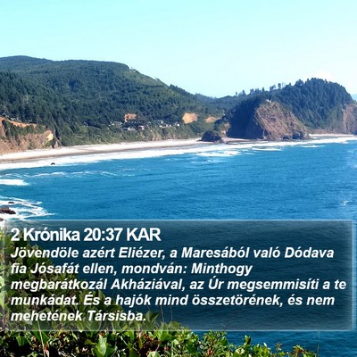 2 Krónika 20:37 KAR Bible Verse Image