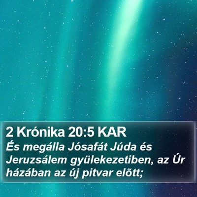 2 Krónika 20:5 KAR Bible Verse Image