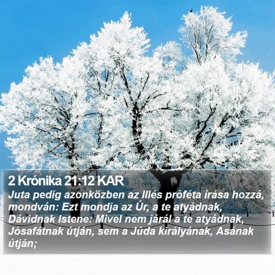 2 Krónika 21:12 KAR Bible Verse Image