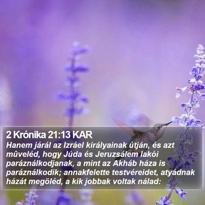 2 Krónika 21:13 KAR Bible Verse Image
