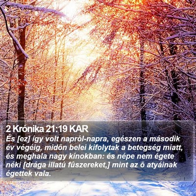 2 Krónika 21:19 KAR Bible Verse Image