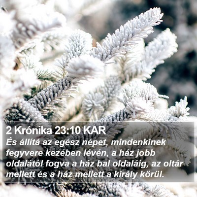 2 Krónika 23:10 KAR Bible Verse Image