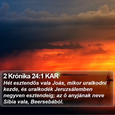 2 Krónika 24:1 KAR Bible Verse Image